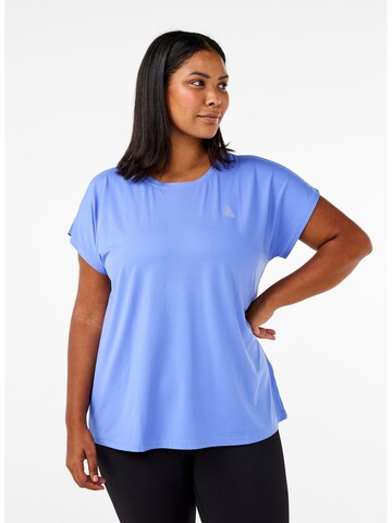 Active by Zizzi Performance shirt 'ABasic' in Blue: front