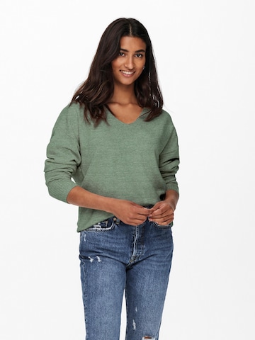 ONLY Sweter 'Rica' w kolorze zielony: przód