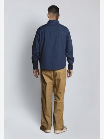 Fat Moose Comfort fit Button Up Shirt 'Arvid' in Blue