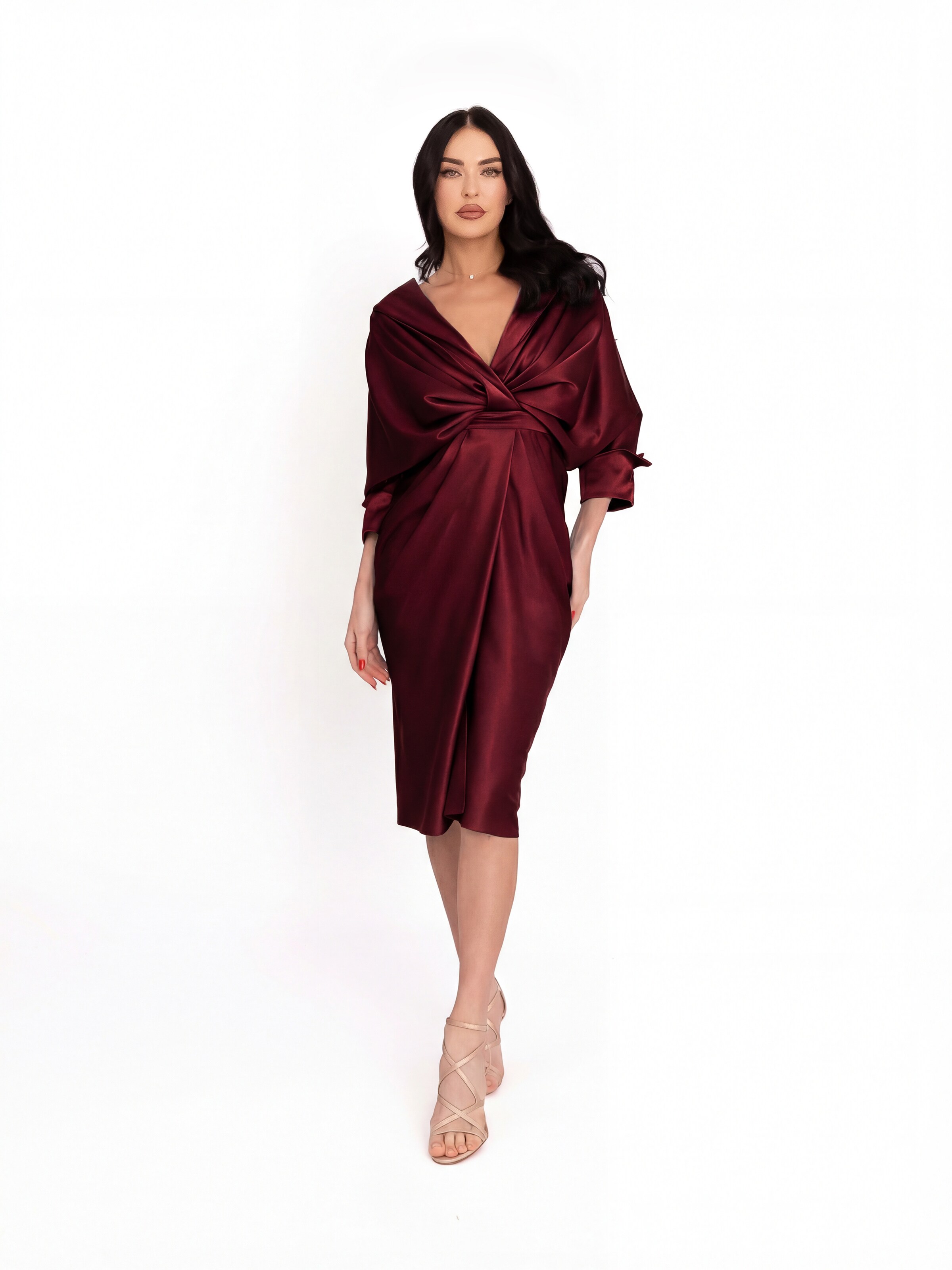 Robe de soirée acob a porter en rouge