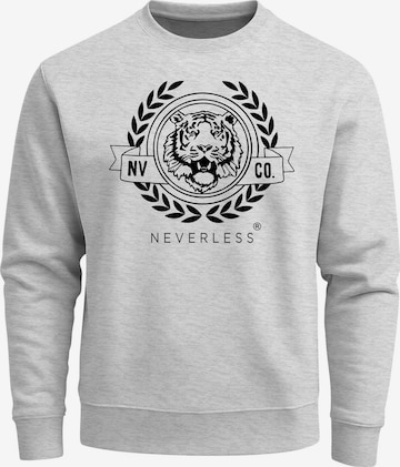 Neverless Sweatshirt 'Old School' in Grey: front