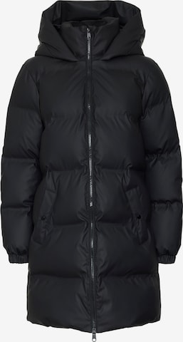 VERO MODA Pitkä talvitakki 'VMGretafie' värissä musta: etupuoli