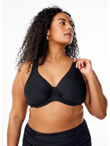 Swim by Zizzi - Reductor Top de bikini 'SRika' en negro