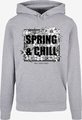 Merchcode Sweatshirt 'Spring And Chill' in Grijs: voorkant