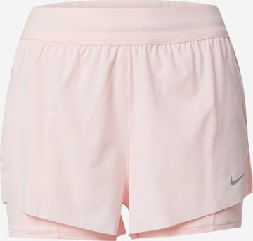 NIKE Спортивные штаны 'Swift' в Ярко-розовый: спереди