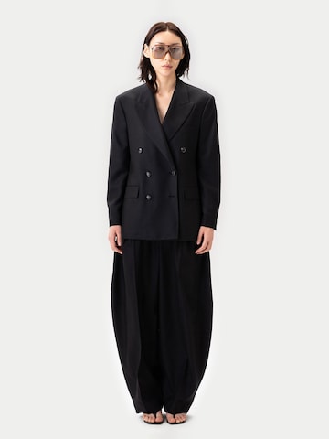 GOBI Cashmere Blazer 'Double-Breasted Cashmere Suit Blazer' in Black