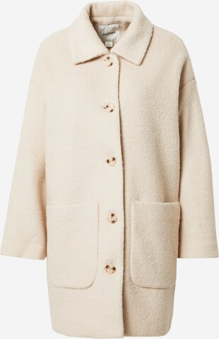 Monki Between-Seasons Coat in White: front