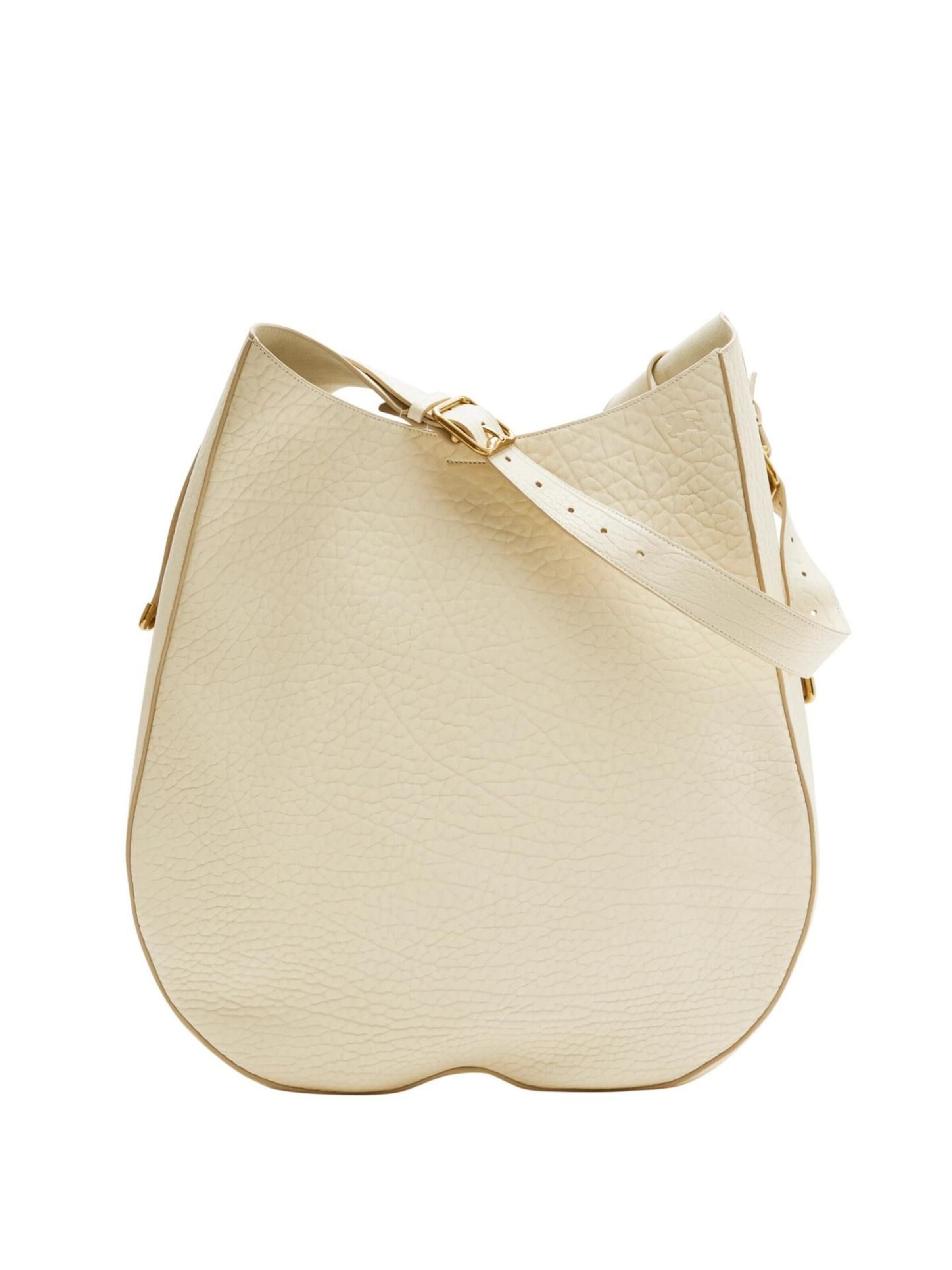Borsa a spalla 'XL CHESS SHOULDER 42x12x46cm' di BURBERRY in bianco