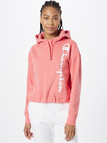 Champion Authentic Athletic Apparel - Sudadera en rosa: frente