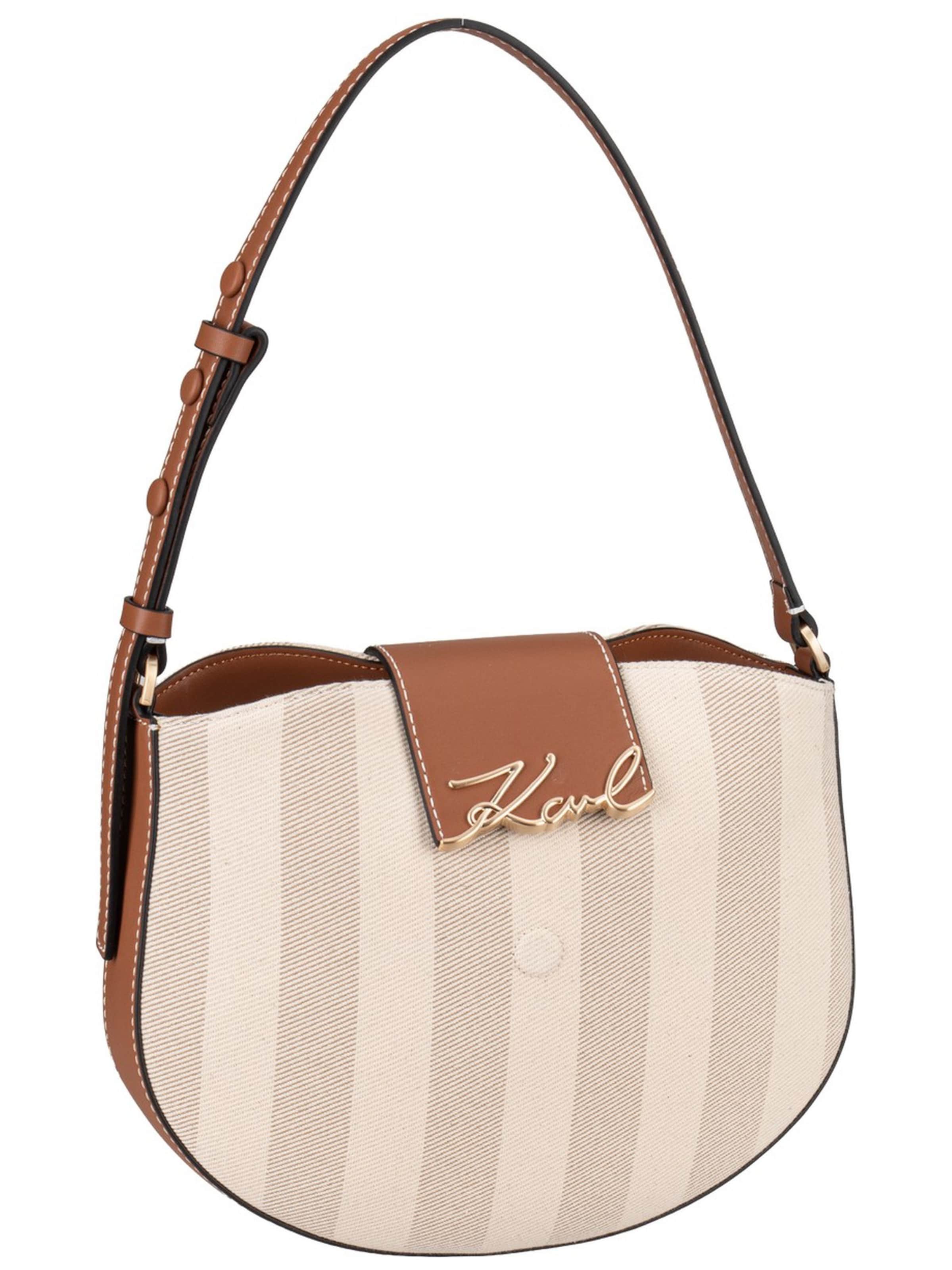 Karl Lagerfeld Handbag in Beige: front