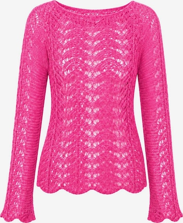 Süel knitwear - Top de punto 'Twin Lace' en rosa: frente