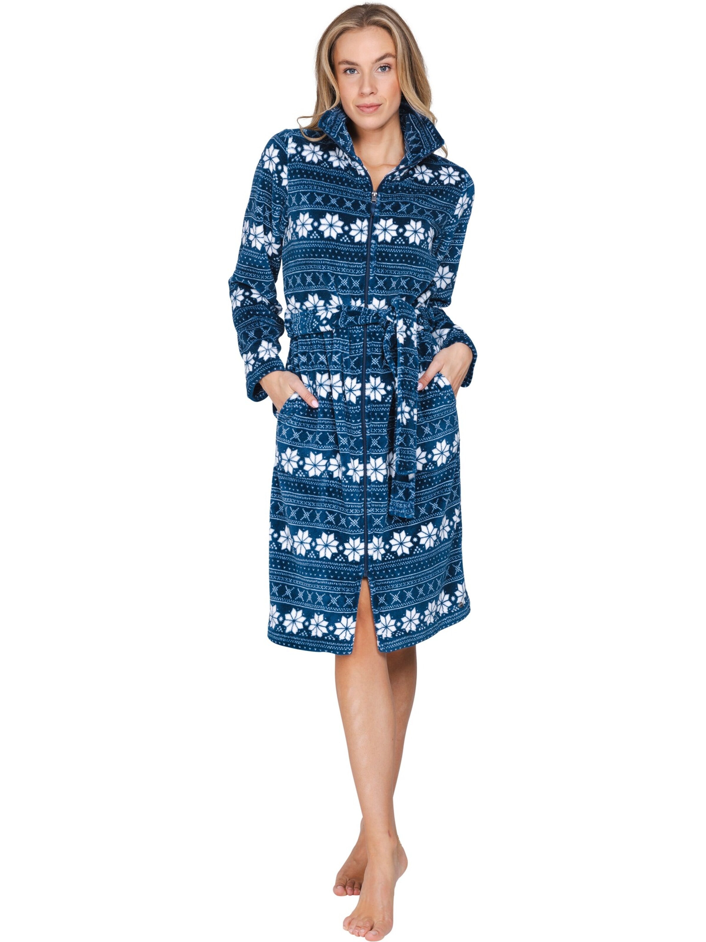 Rebelle Ochtendjas 'Snowy Sparkles' in Blauw