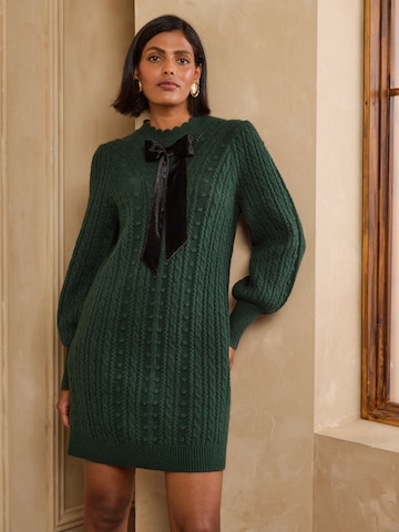 love & roses Knit dress in Green: front