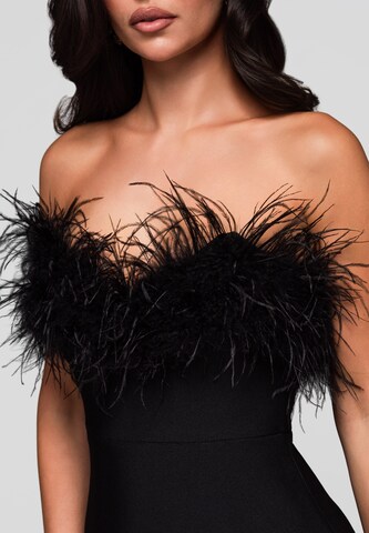Ombre Abendkleid in Schwarz
