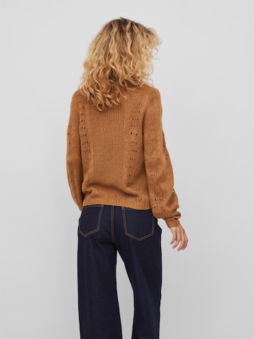 VILA Sweater 'Chai' in Brown