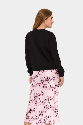 SAINT TROPEZ Sweatshirt 'SZNorris' in Schwarz