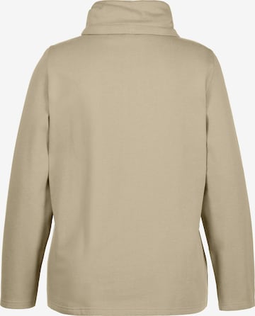 Ulla Popken Sweatjacke in Beige