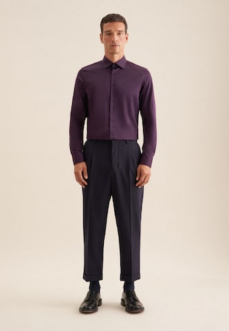 SEIDENSTICKER Slim Fit Hemd 'Smart Classics' in Lila