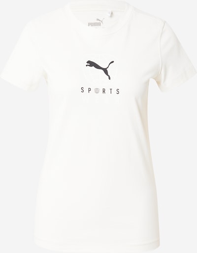 PUMA T-shirt fonctionnel en noir / blanc, Vue avec produit