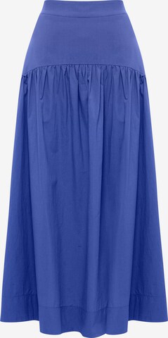 Tussah Skirt 'ALLISON' in Blue: front