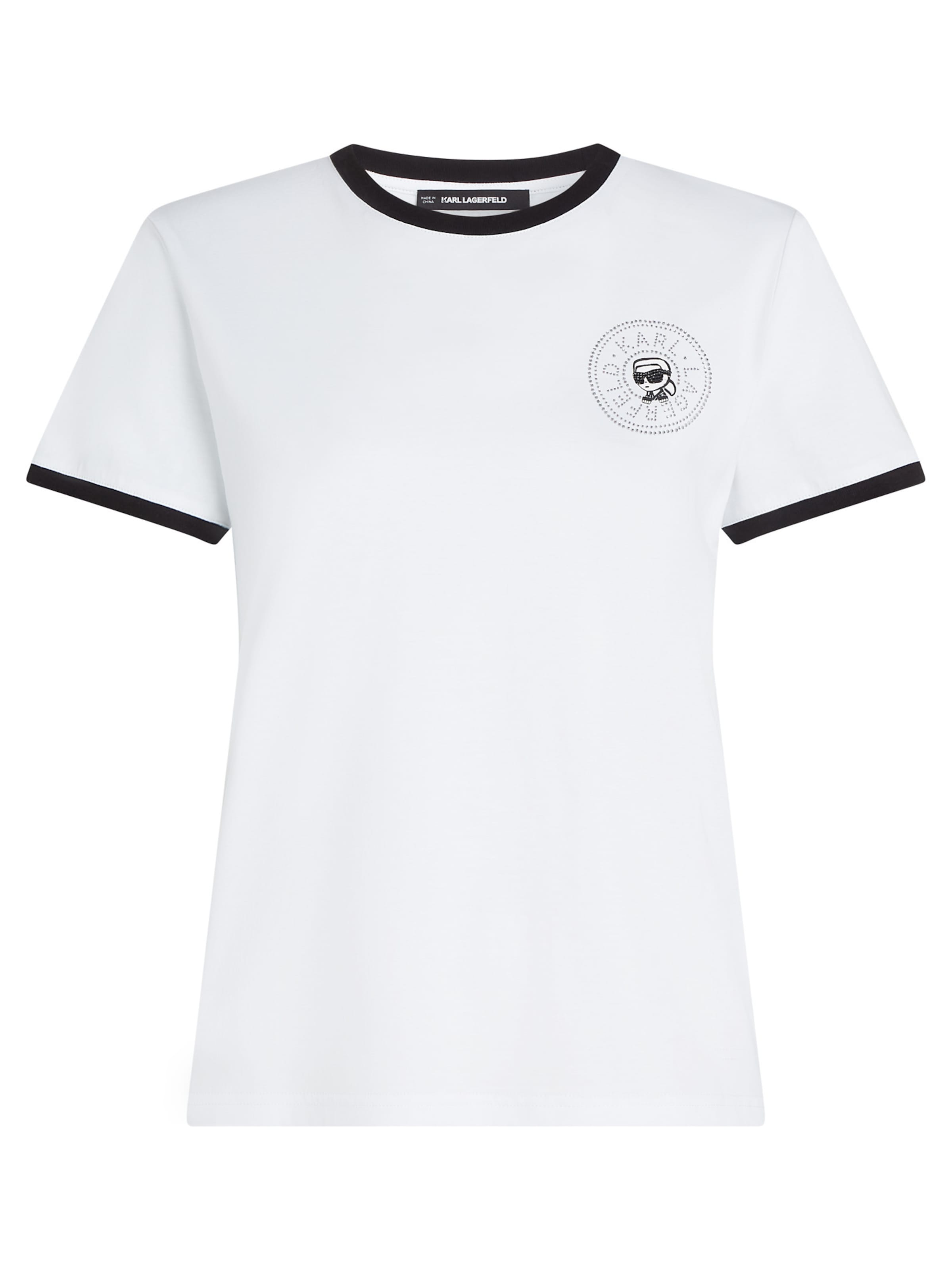 Karl Lagerfeld - Camiseta en blanco: frente
