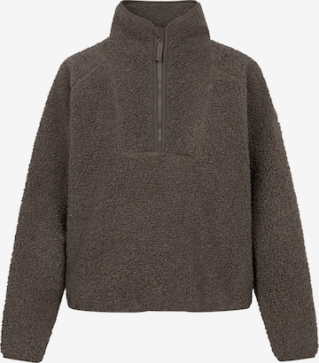 Derbe Fleecejacke 'Kuschelby Troyer' in Braun: Vorderseite