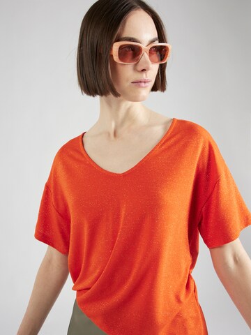 PIECES - Camisa 'BILLO' em laranja