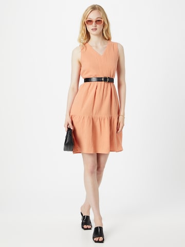 Sublevel Summer Dress in Orange