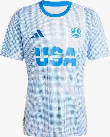 ADIDAS PERFORMANCE - Camiseta de fútbol 'USA' en blanco: frente