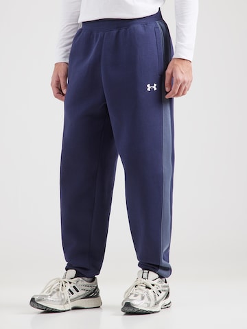 Loosefit Pantalon de sport UNDER ARMOUR en bleu : devant