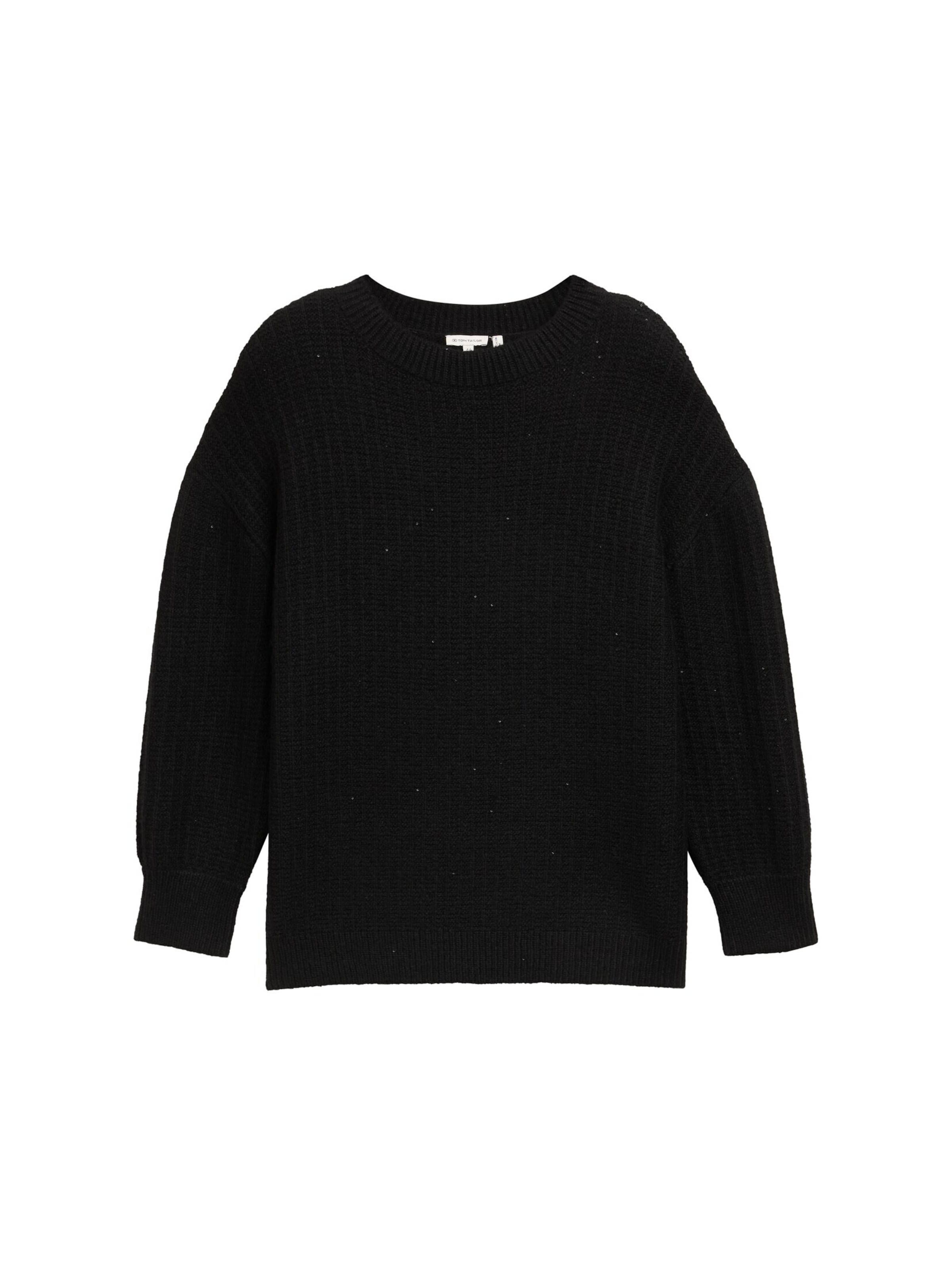 Tom Tailor Women + Pullover in Schwarz: Vorderseite