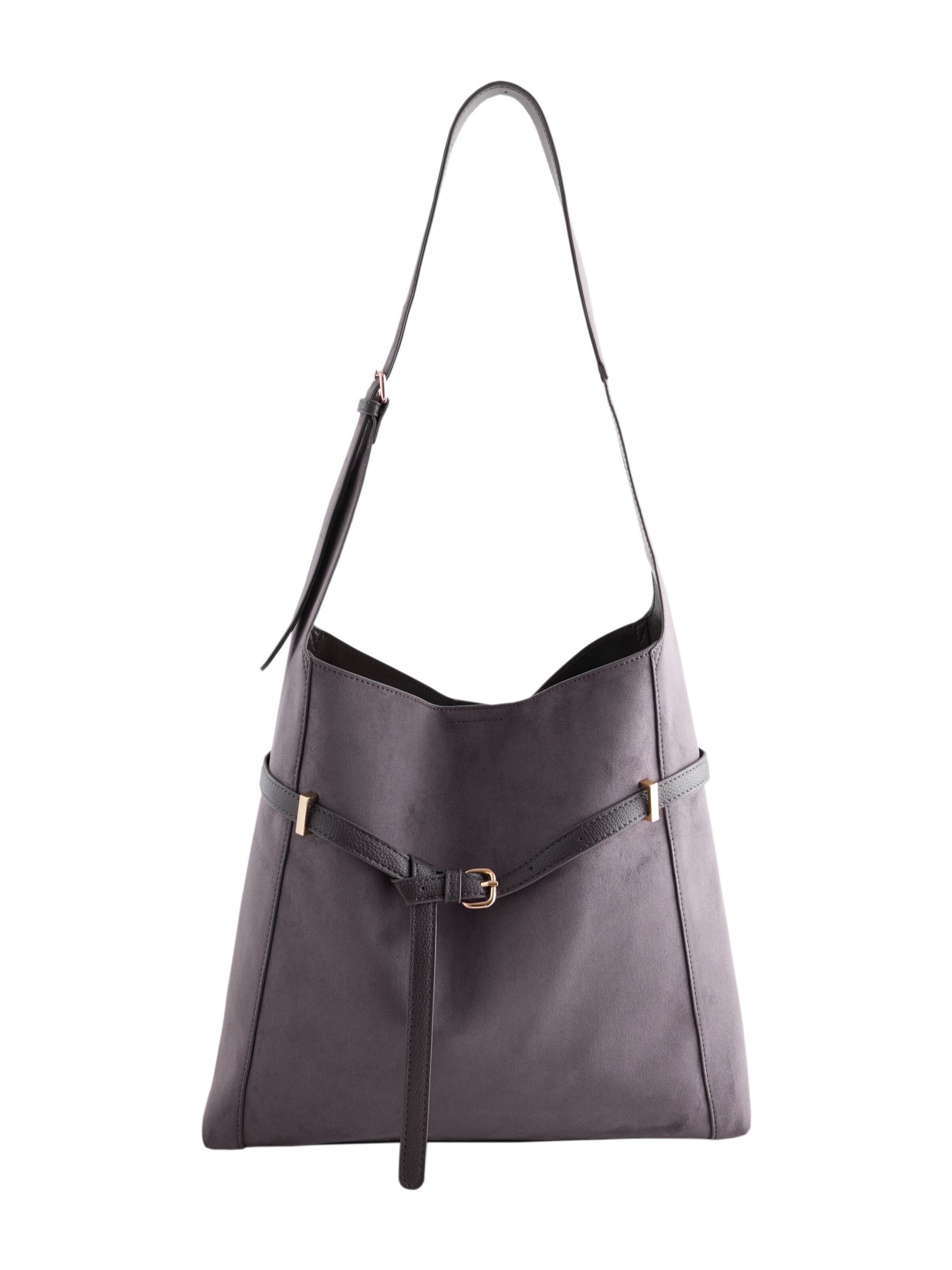 Borsa a spalla in One Size Next di colore antracite, Visualizzazione prodotti