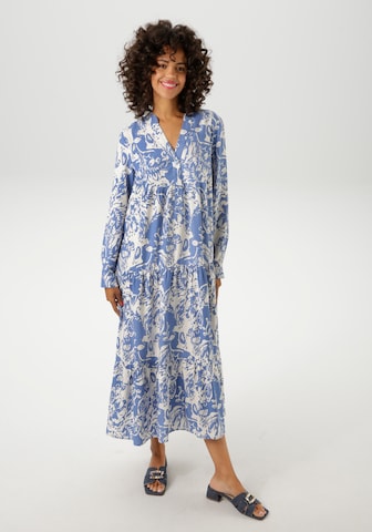 Aniston CASUAL Shirt Dress in Blue: front
