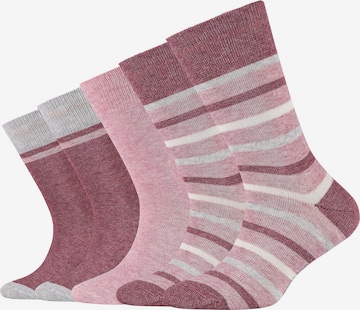 camano Socks in Pink: front