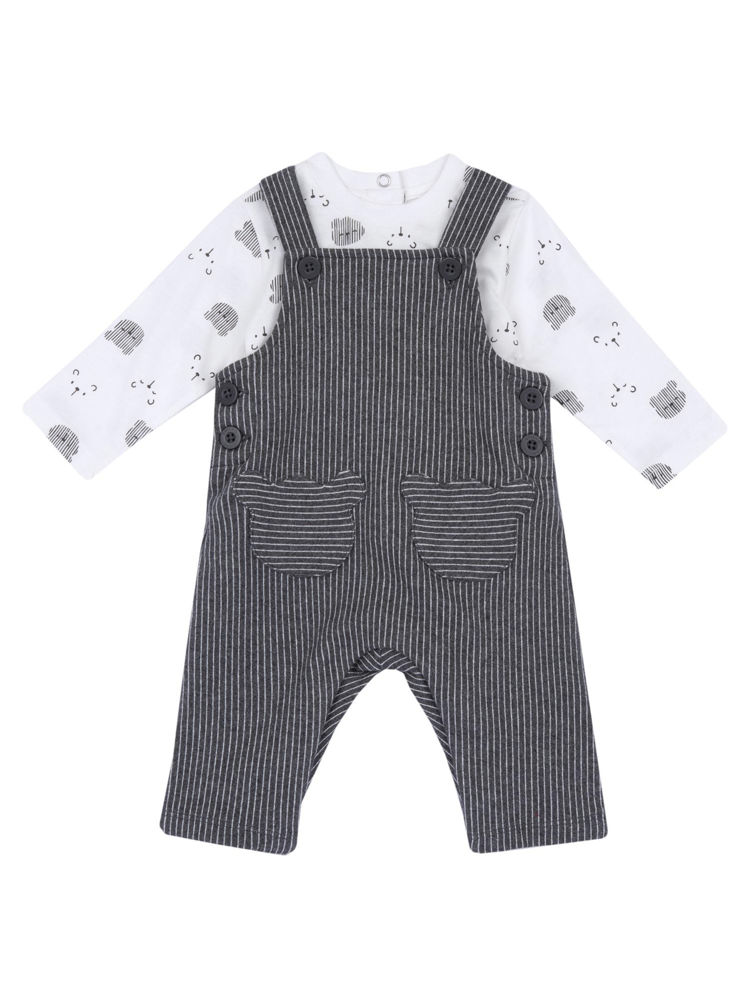 Chicco Outfit in Grau: Vorderseite