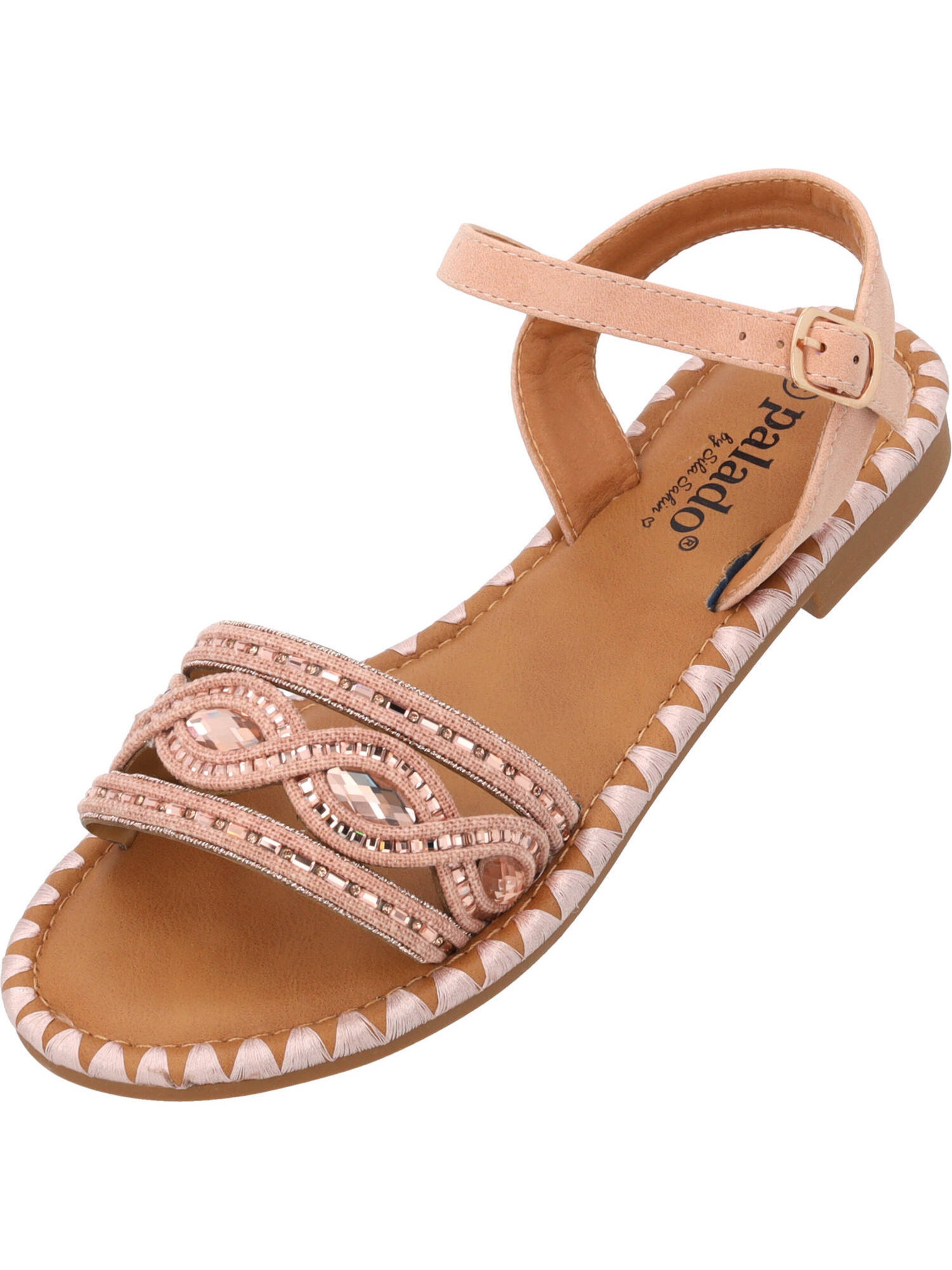 Palado by Sila Sahin Sandalen met riem 'Naforao' in Roze: voorkant