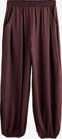 Next Barrel Pants in Brown: front