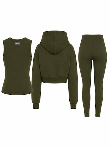 Mowi Fit Trainingspak 'Hoodie Legging Set' in Groen