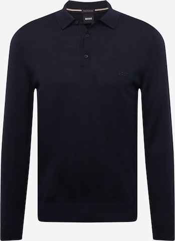 Pulover 'Bono' de la BOSS pe albastru: față