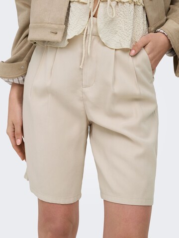 ONLY Regular Bandplooibroek 'ONLAris' in Beige