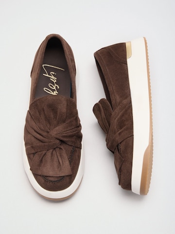 Lipsy Sneakersy niskie w kolorze brązowy
