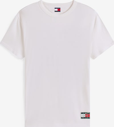 Marškinėliai 'ATHL DEPT' iš Tommy Jeans, spalva – nebalintos drobės spalva / tamsiai mėlyna / šviesiai žalia / raudona, Prekių apžvalga