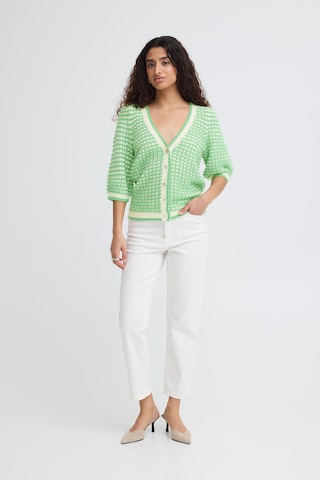 ICHI Knit cardigan 'IHArdina' in Green