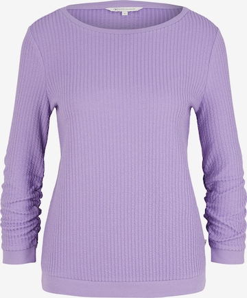 TOM TAILOR DENIM Sweater in Purple: front