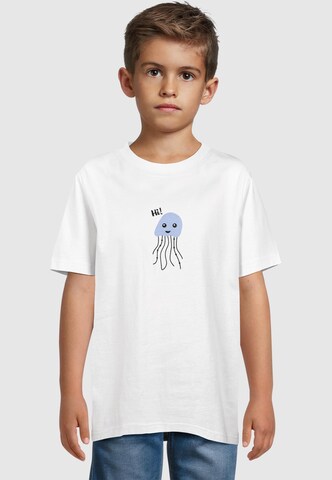 Merchcode Shirt 'Octopus Hi' in White: front