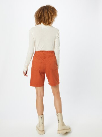 ESPRIT Loosefit Bandplooibroek in Bruin