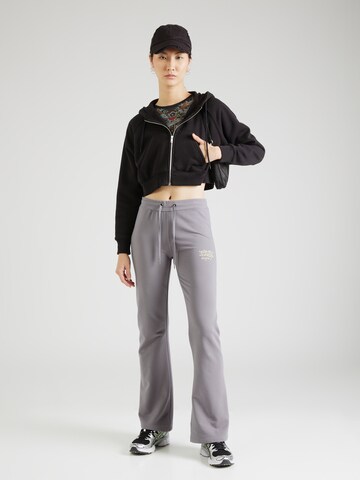 Ed Hardy Flared Trousers in Grey