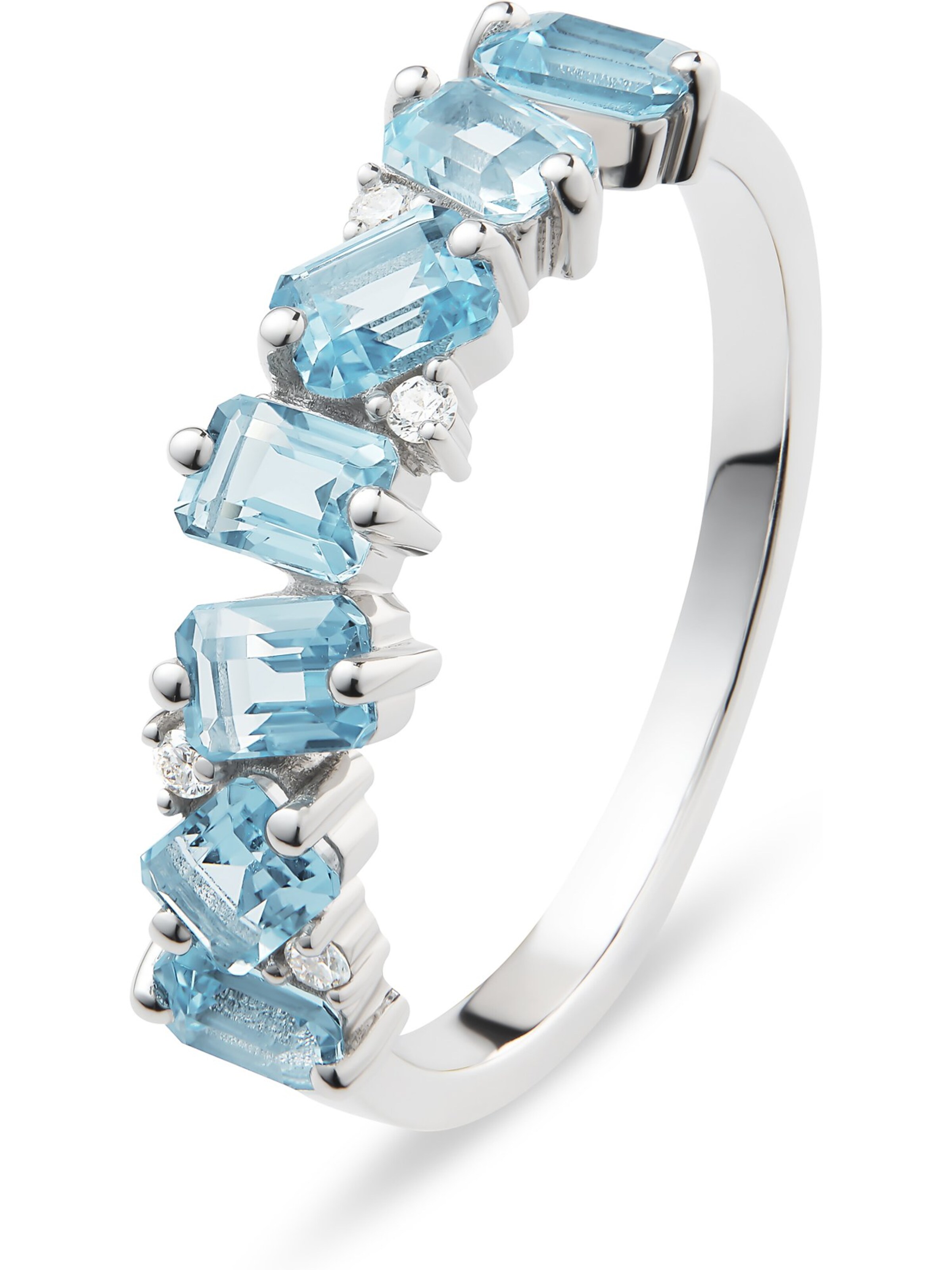 CHRIST Ring in Weiß: Vorderseite