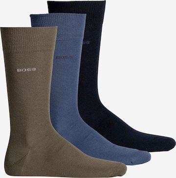 BOSS Socks in Blue: front