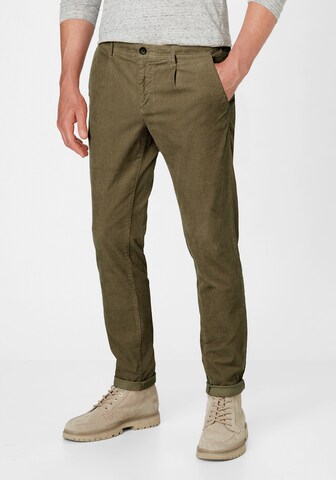 REDPOINT Slim fit Chino Pants in Green: front